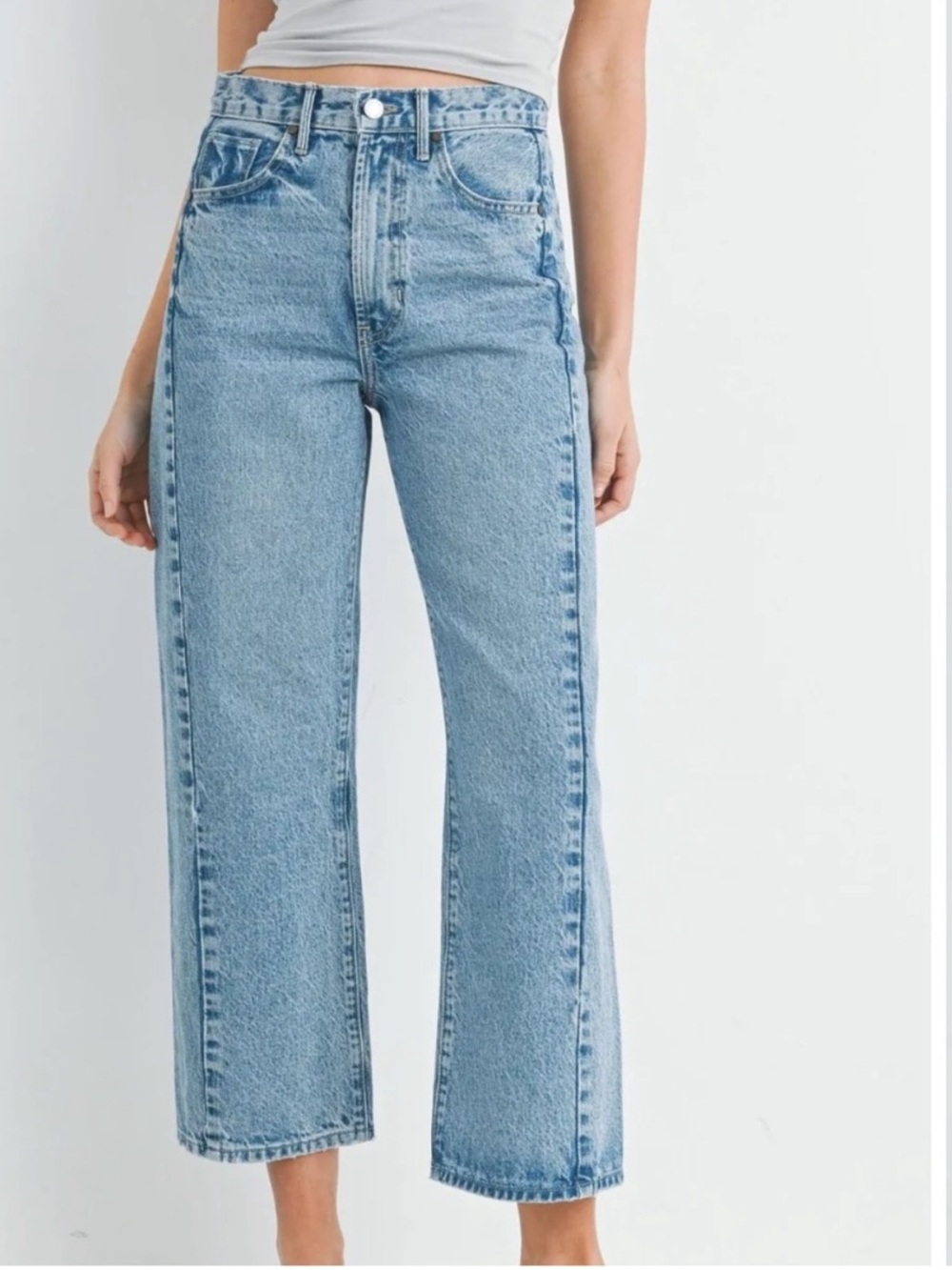 Just Black Denim Barrel Twist Blue Jeans Rigid Cotton 30